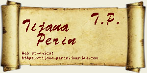 Tijana Perin vizit kartica